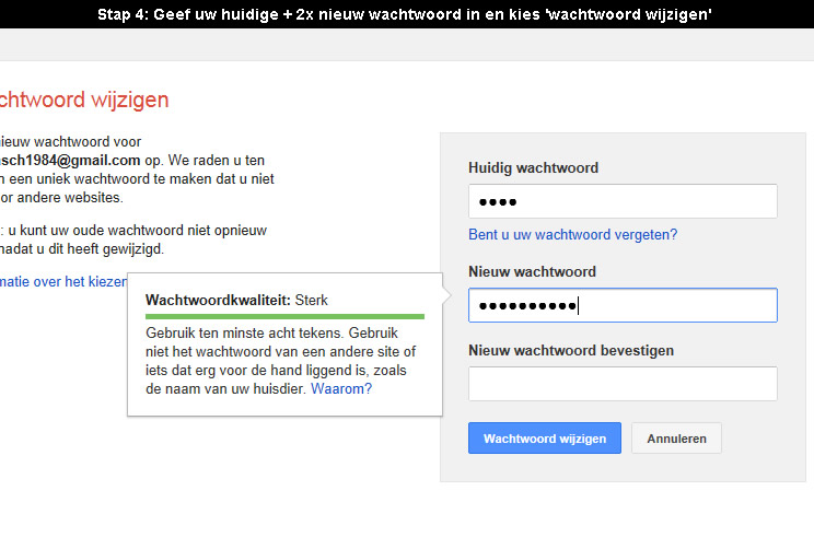 Wachtwoord gmail vergeten samsung