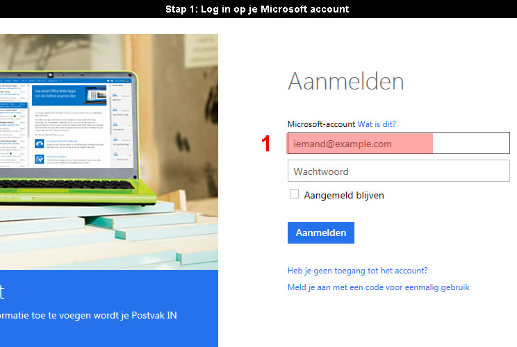 Microsoft account verwijderen 1