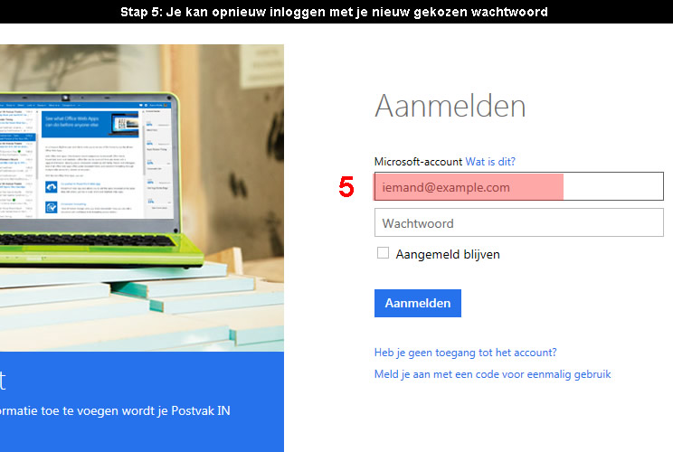 Microsoft account wachtwoord vergeten 5