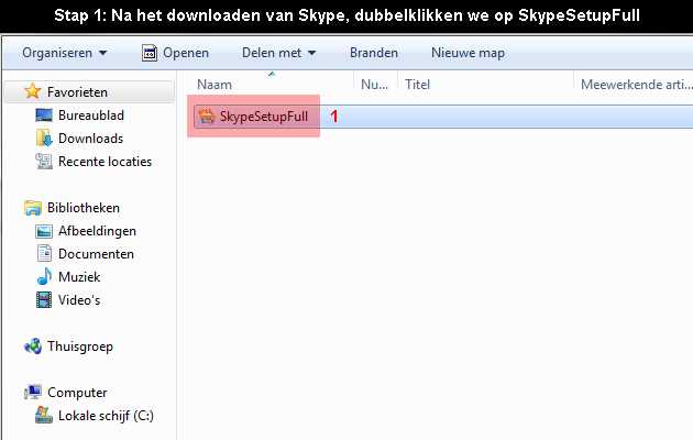hoe skype installeren 1
