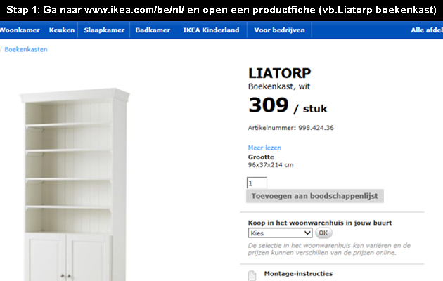 hoe online shoppen bij Ikea 1