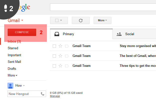 Gmail mail sturen 2