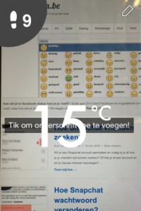 snapchat effect temperatuur
