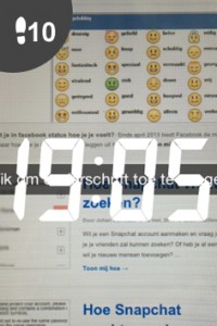 snapchat effect klok met uur