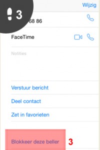 iphone nummer blokkeren 3