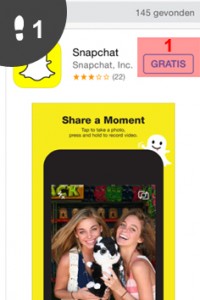 snapchat installeren 1