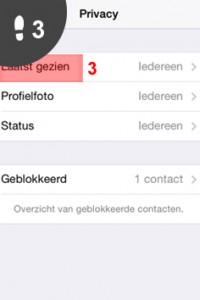 whatsapp laatst gezien uitzetten 3