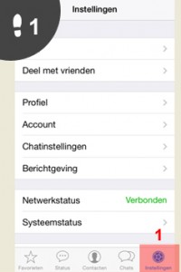 whatsapp uitzetten 1