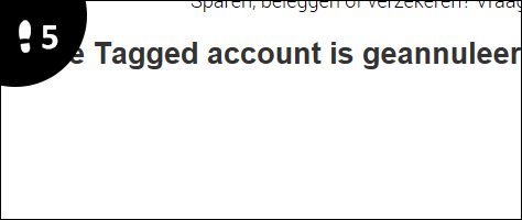tagged account verwijderen 5