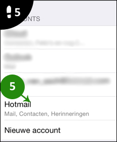 iphone hotmail instellen 5