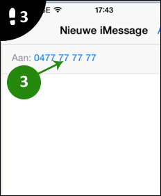 Automatisch sms versturen iphone