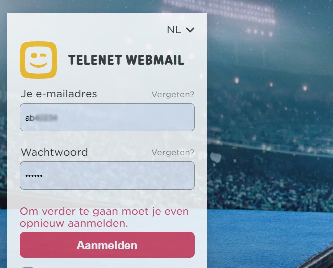 telenet mail inloggen