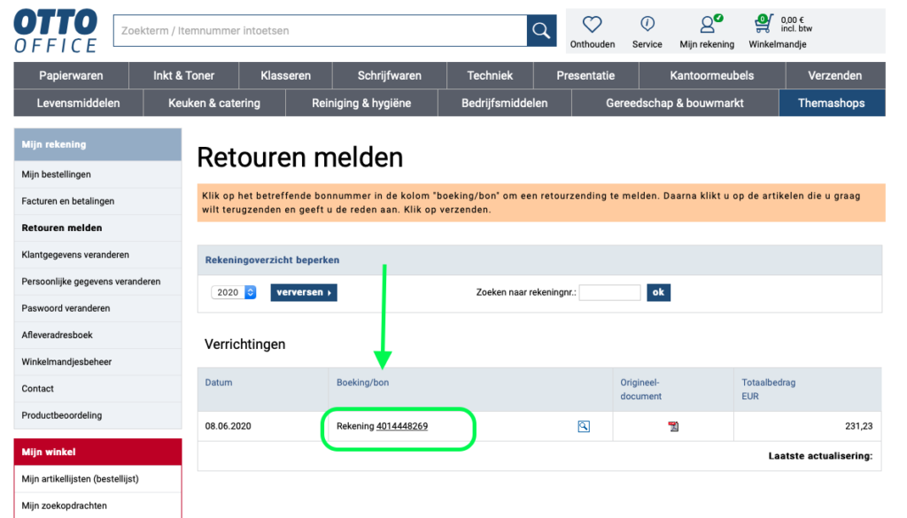 park Verwarren vloek Hoe een bestelling van OTTO Office retourneren? Hoedoen.be