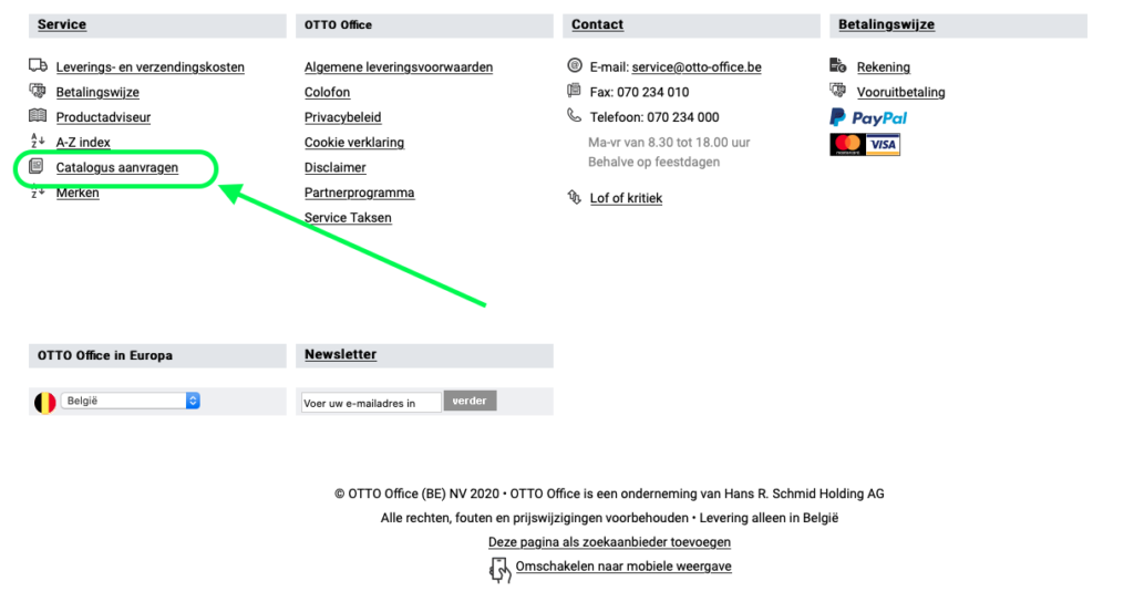 spontaan beklimmen Beschikbaar Hoe de Otto Office catalogus aanvragen? Hoedoen.be